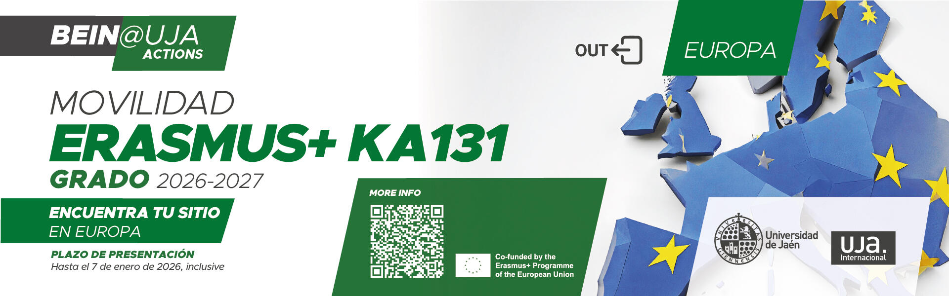 Convocatoria Erasmus KA131 - Grado 