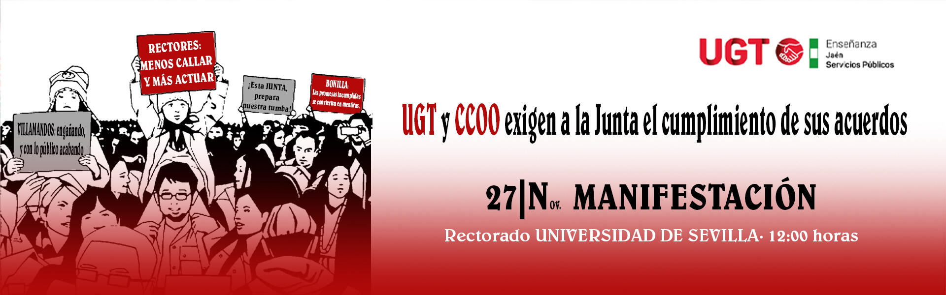Manifestación 27 de noviembre en Sevilla