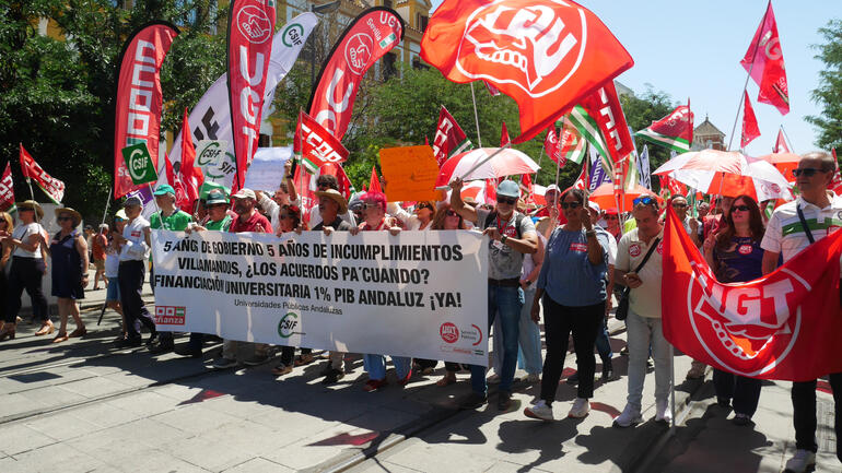 Cabeza de la manifestación