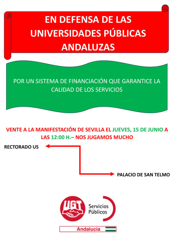Concentración 15 junio 12 horas Rectorado U. Sevilla