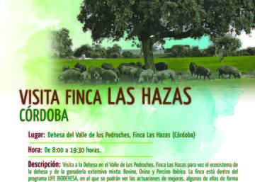 Cartel de Visita a la Finca de las Hazas