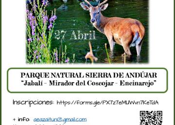 Cartel Informativo Visita Parque Natural Andújar