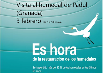 Cartel Visita Humedal de Padul