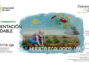 Cartel Ecohuerto Taller Alimentación Saludable