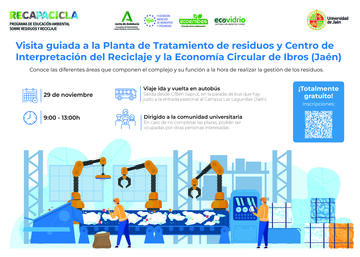 Cartel Visita a planta tratamiento residuos Ibros