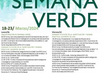 Cartel XV Semana Verde