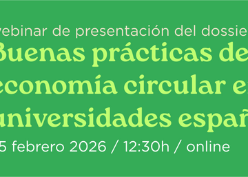 Banner Webinar Dosier Presentación Buenas Prácticas de Economía circular en universidades