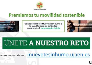 Promoción Ganadora III reto muévete sin humo UJA