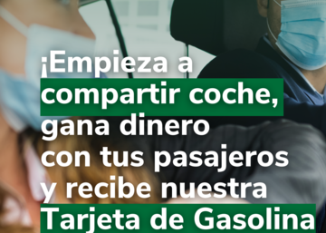 Cartel informativo "Comparte coche"