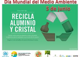 Recicla aluminio y cristal