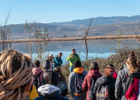 foto grupo visita humedal Padul