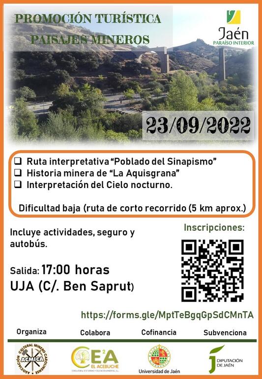 Cartel Ruta nocturna por los paisajes mineros