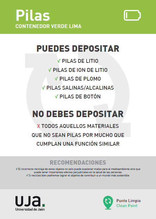 Cartel pilas