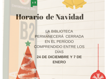 cartel horario de navidad