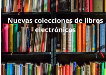 Estantería con libros de varios colores