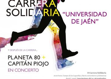Cartel II Carrera Solidaria Universidad de Jaén