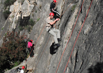 actividad de escalada en la UJA