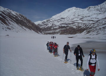 actividad de la UJA de Raquetas de Nieve 