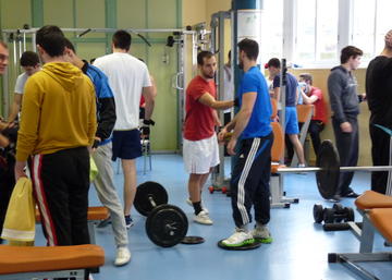 sala de musculación en la UJA