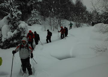 Raquetas de nieve con la UJA