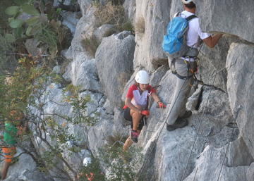 Vías ferrata en la UJA