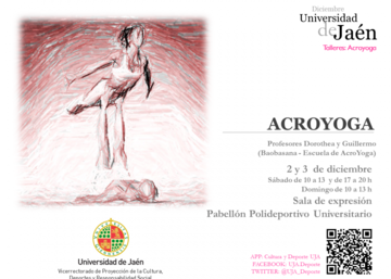 Cartel de Acroyoga en la UJA