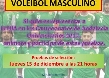 Pruebas de selección CAU Voleibol masculino