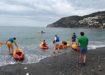 actividad de travesía de mar en la UJA