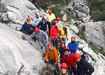 Actividad de Vías Ferrata de la Universidad de Jaén