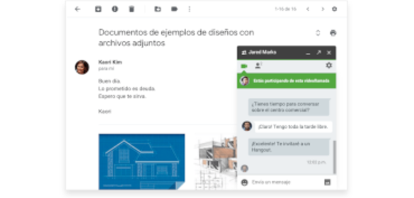 Google Workspace:Comunícate por correo GMail, videollamadas o chat