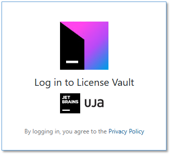 Login to License Vault