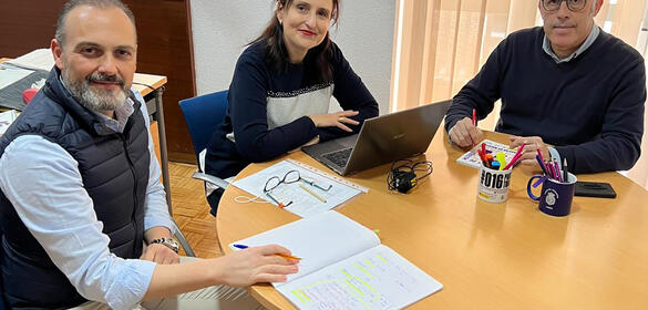 Los autores del estudio, José Carlos Ríos, Esther López y Juan M. Alarcón