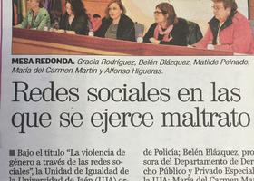 Mesa Redonda: "La violencia de género a través de las redes sociales"
