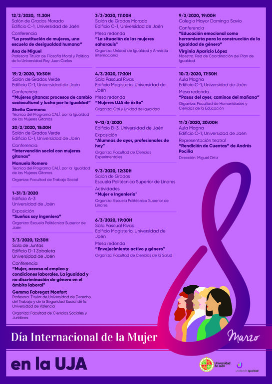 DÍA INTERNACIONAL DE LA MUJER 8M 2020