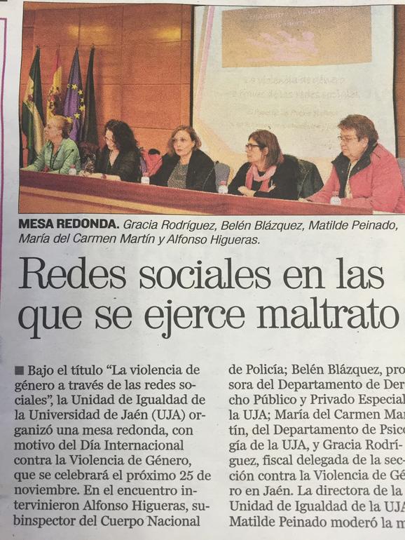 La violencia de género a través de las redes sociales