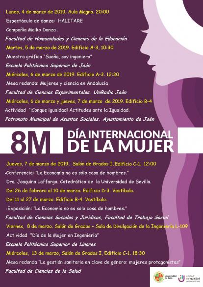 Cartel Informativo Actividades 8M 2019