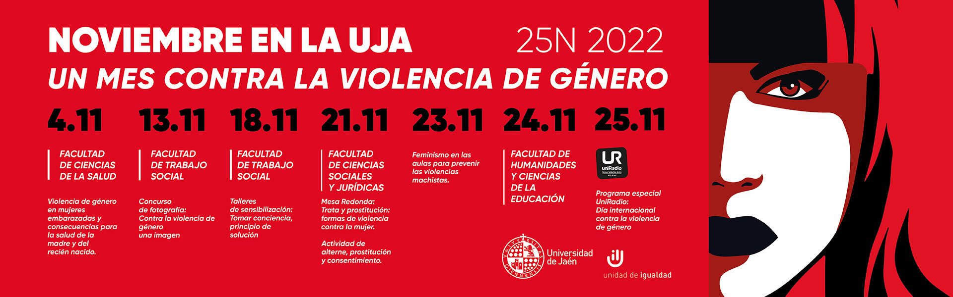 La UJA en noviembre: un mes contra la violencia de género