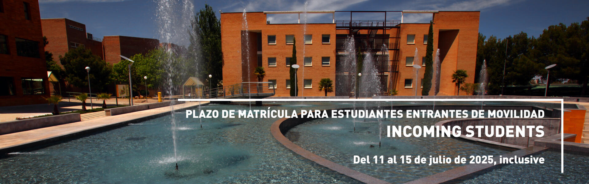 Abierto el plazo de matrícula para estudiantes entrantes de movilidad: incoming students'