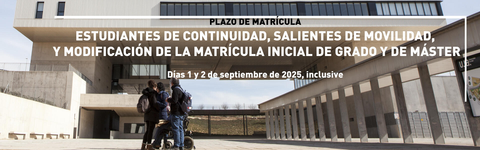 Plazo de matrícula para estudiantes de continuidad