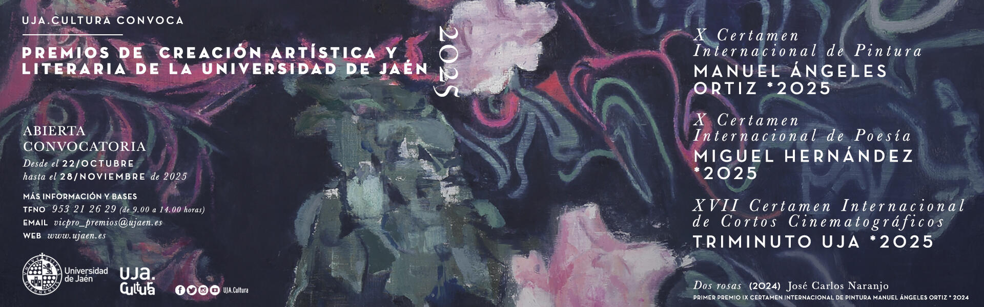 Convocatoria de los Premios de Creación Artística y Literaria 2025