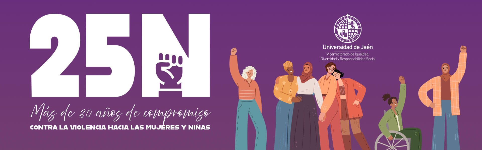 25N. 'Más de 30 años de compromiso contra la violencia de género'