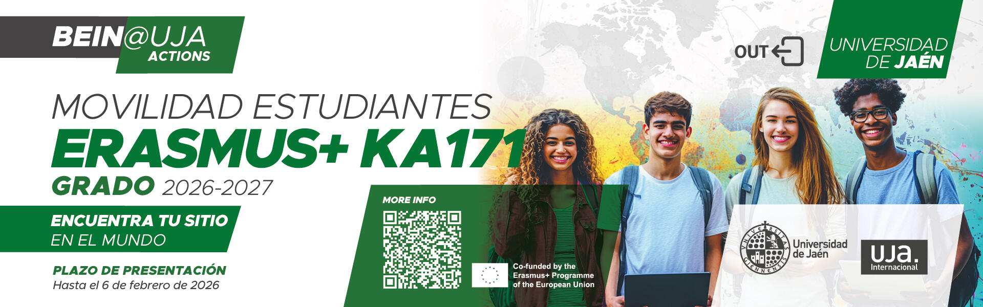  Convocatoria movilidad de Estudiantes Erasmus+ KA 171 2026-2027