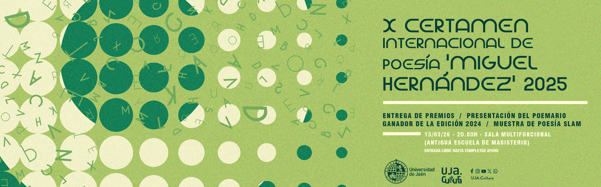 Banner X Certamen Internacional de Poesía 'Miguel Hernández' 2025