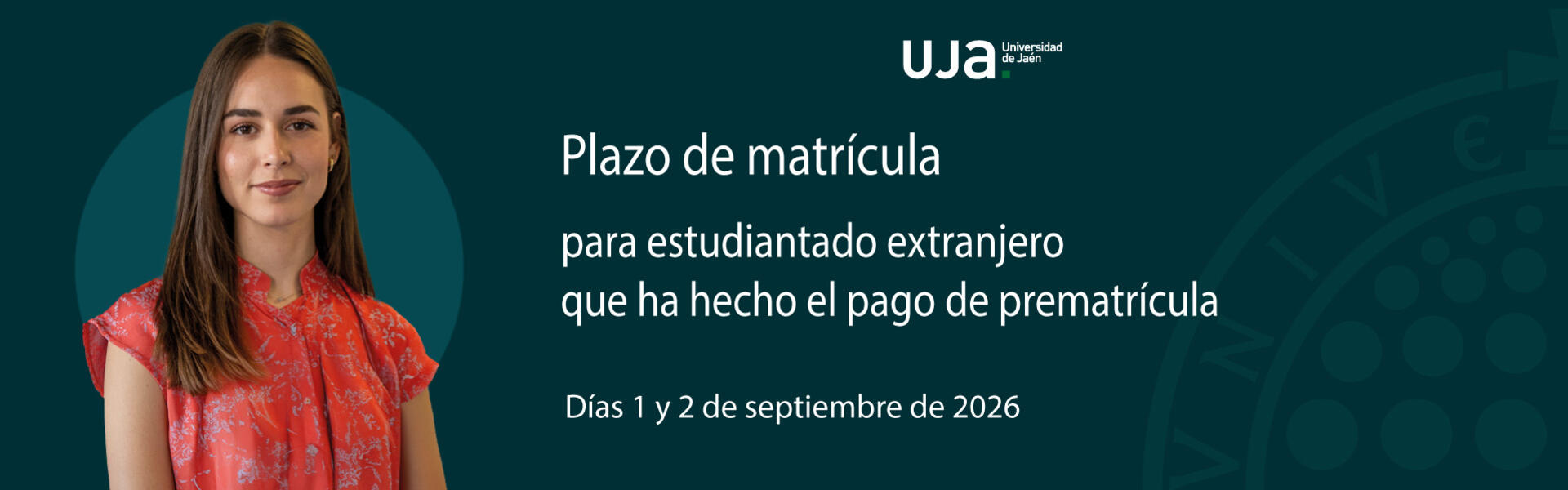 Plazo de matrícula para estudiantes extranjeros que han hecho el pago de prematrícula