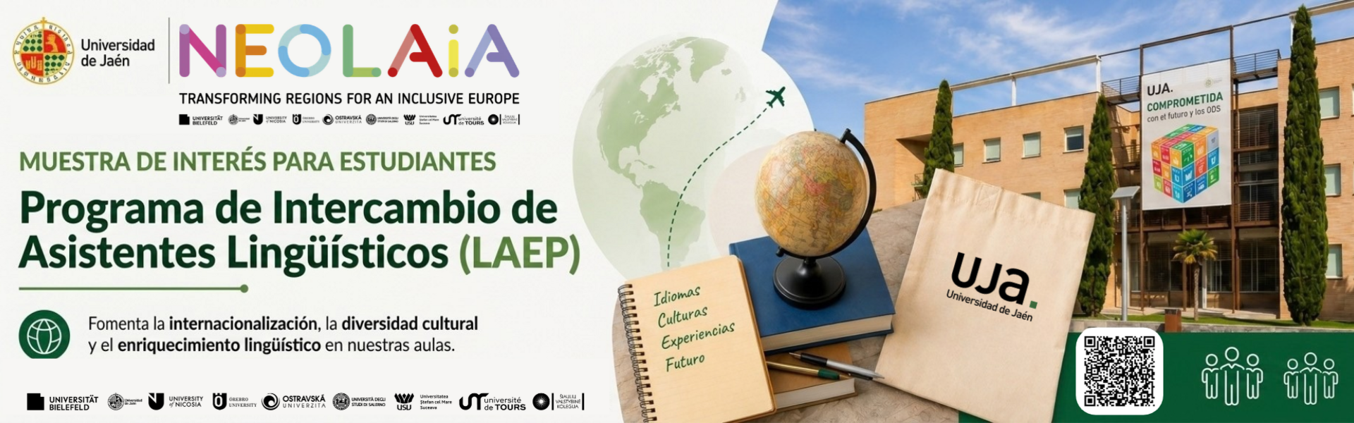 Programa de Intercambio de Asistentes Lingüísticos (LAEP). Estudiantes de Doctorado y Máster. Segundo Cuatrimestre del curso 2026-2027