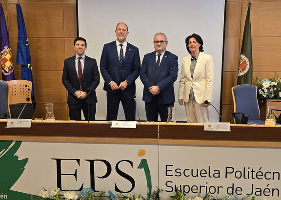 César Huete, Nicolás Ruiz, Jorge Delgado y Lina García.