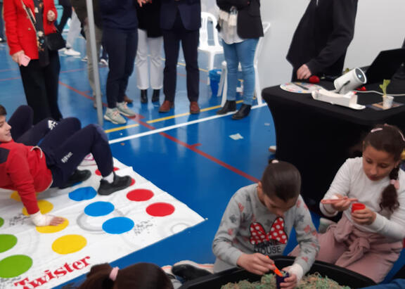 Actividades en el stand de la UJA.