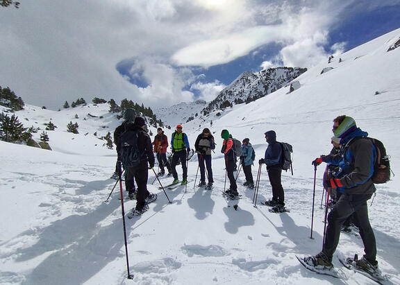 Participantes en la actividad organizada en el Pirineo catalán.