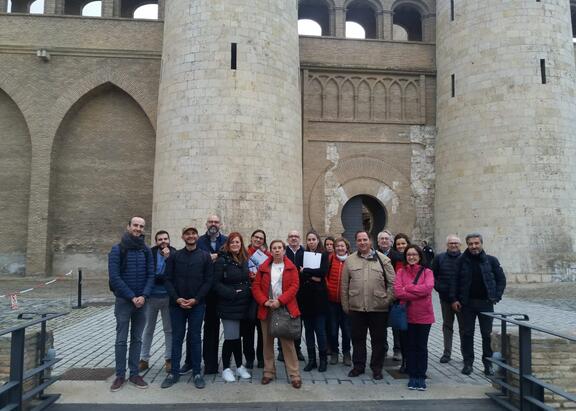 Investigadores de Diverfarming, reunidos esta semana en Zaragoza.