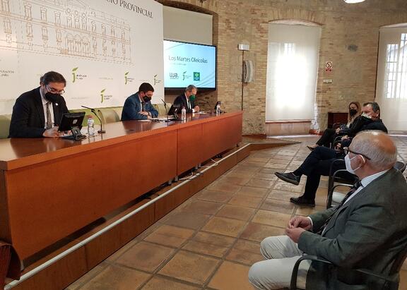 Un momento de la presentación de 'Los Martes Oleícolas'. Foto: Diputación de Jaén.